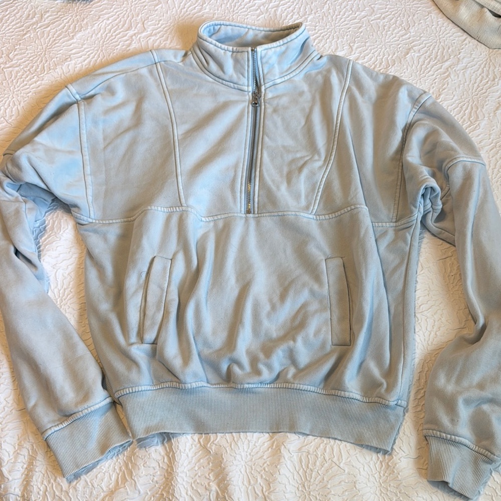1/4 Zip Crewneck Sweatshirt